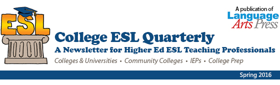 College ESL Quarterly Spring 2016